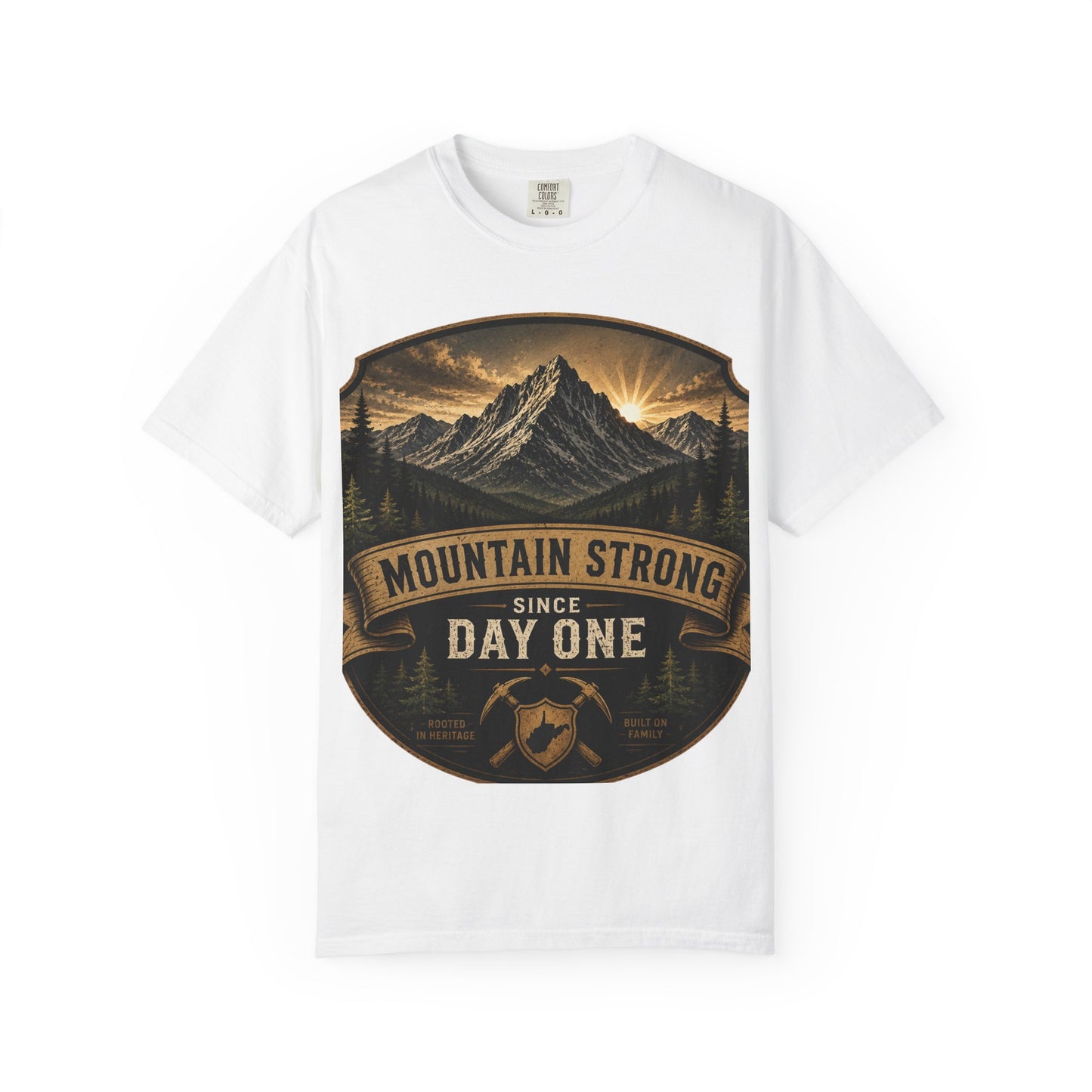 Mountain Strong Tee — "Since Day One" Vintage Mountain Adventure T-Shirt