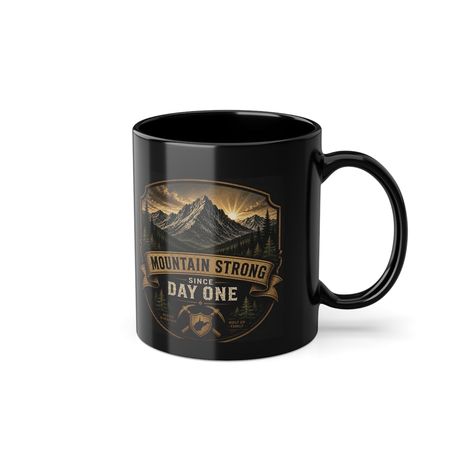 West Virginian Black Coffee Cup, 11oz