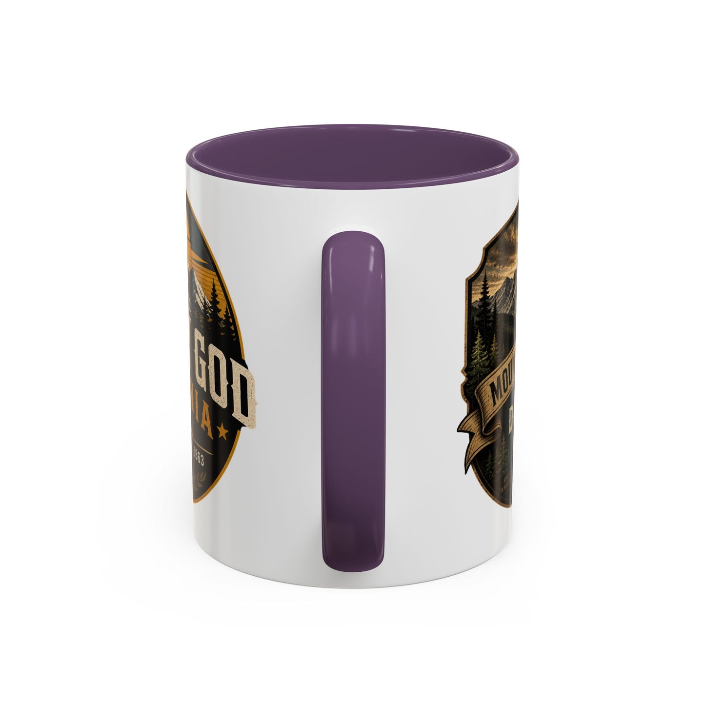 West By God Virginia Accent Coffee Mug — Vintage Mountain Cabin Design (11/15oz)