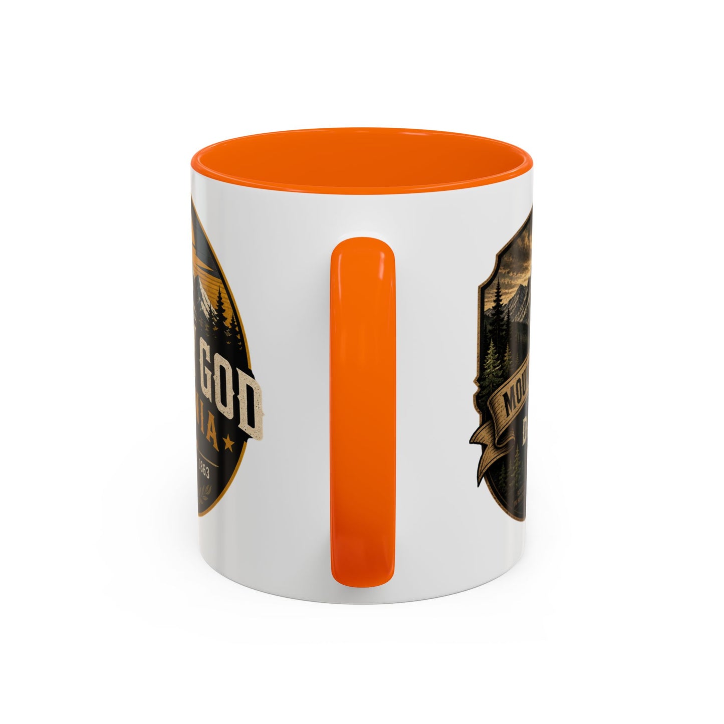 West By God Virginia Accent Coffee Mug — Vintage Mountain Cabin Design (11/15oz)