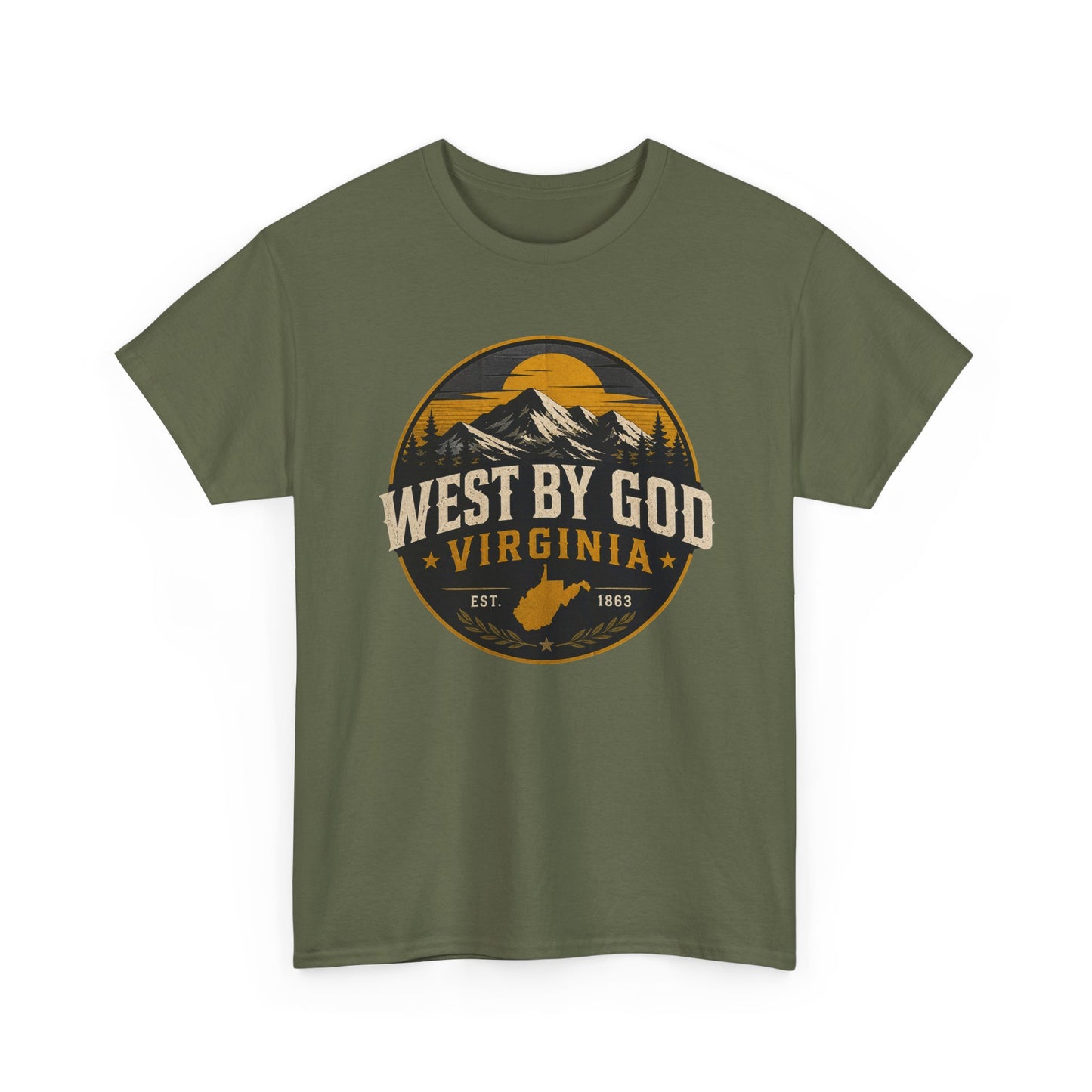 Virginia 'West By God' Mountain Graphic Tee