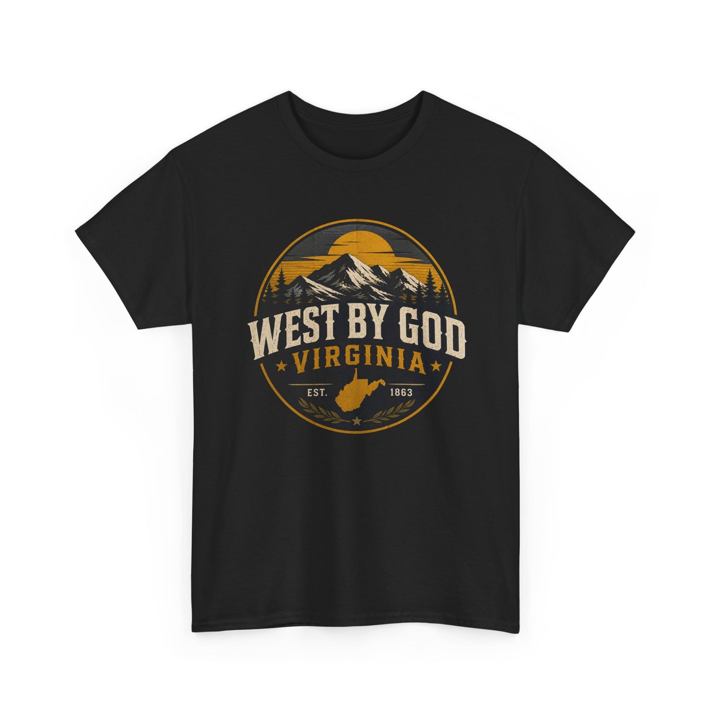 Virginia 'West By God' Mountain Graphic Tee