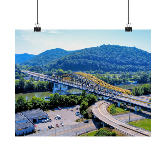 Chuck Yeager Memorial Bridge Poster — Matte Horizontal Print