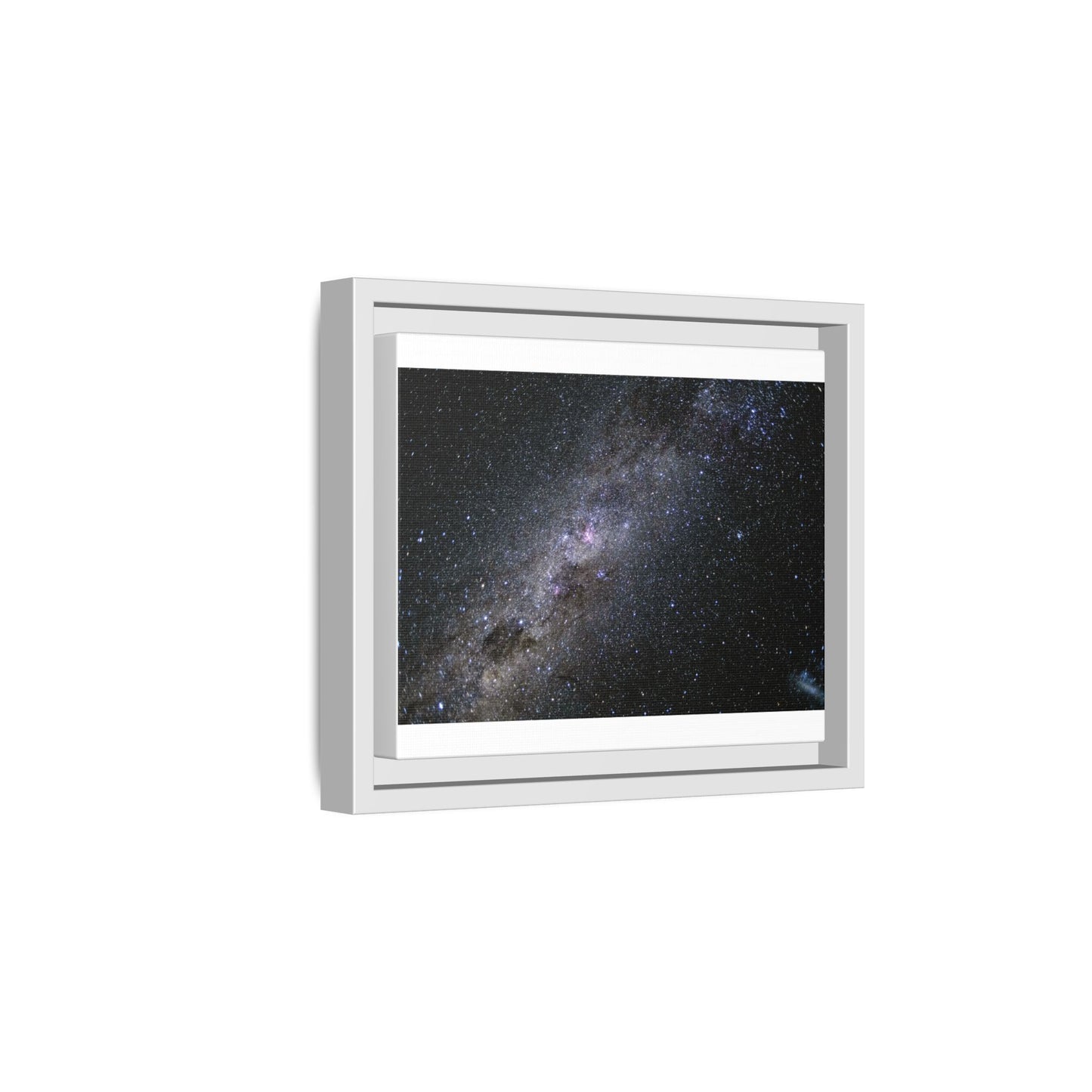 The milky way Galaxy Matte Canvas, Framed (Multi-color)