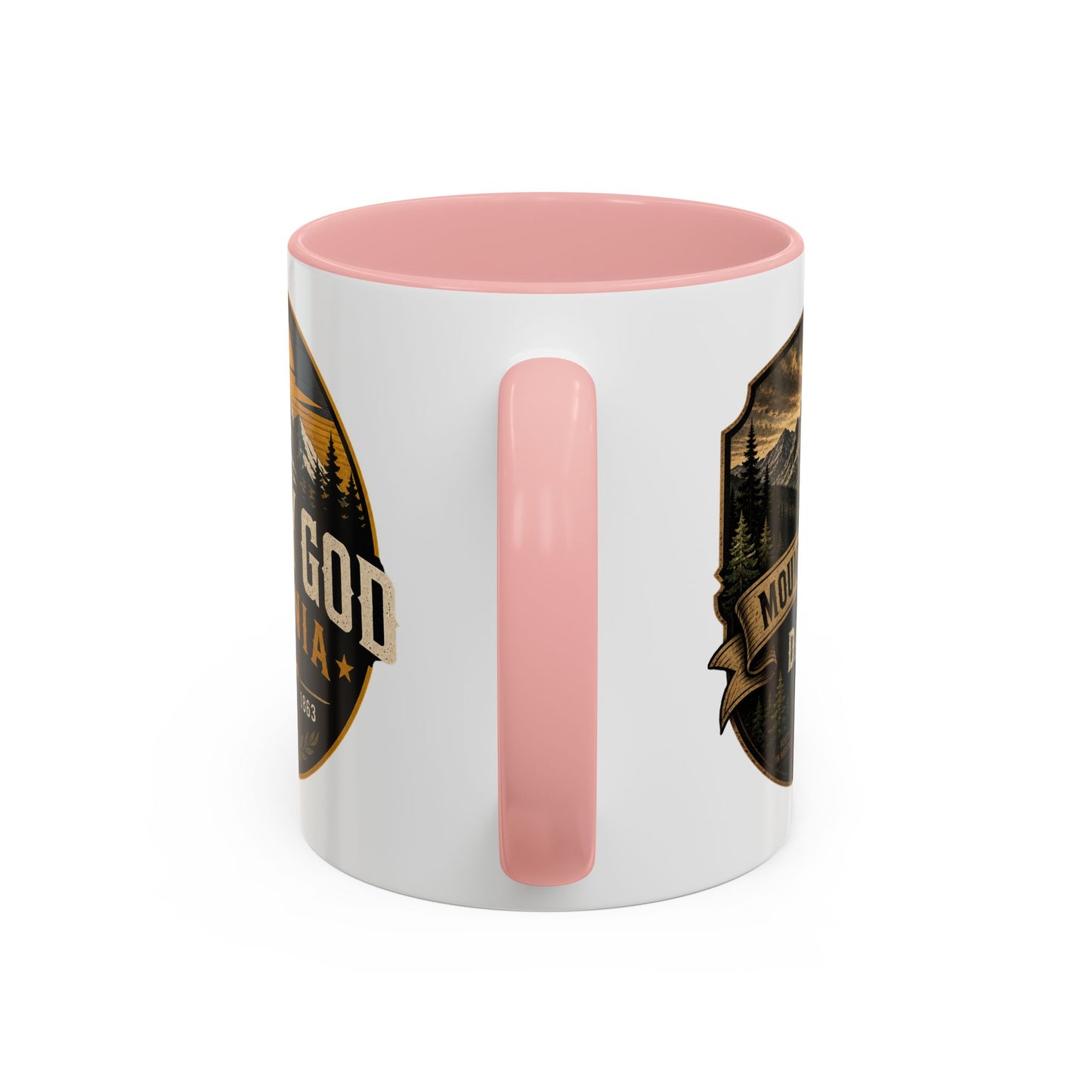 West By God Virginia Accent Coffee Mug — Vintage Mountain Cabin Design (11/15oz)