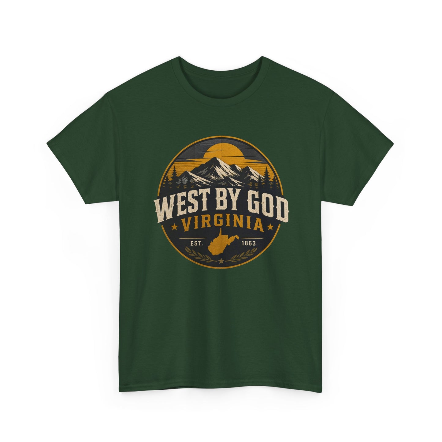 Virginia 'West By God' Mountain Graphic Tee