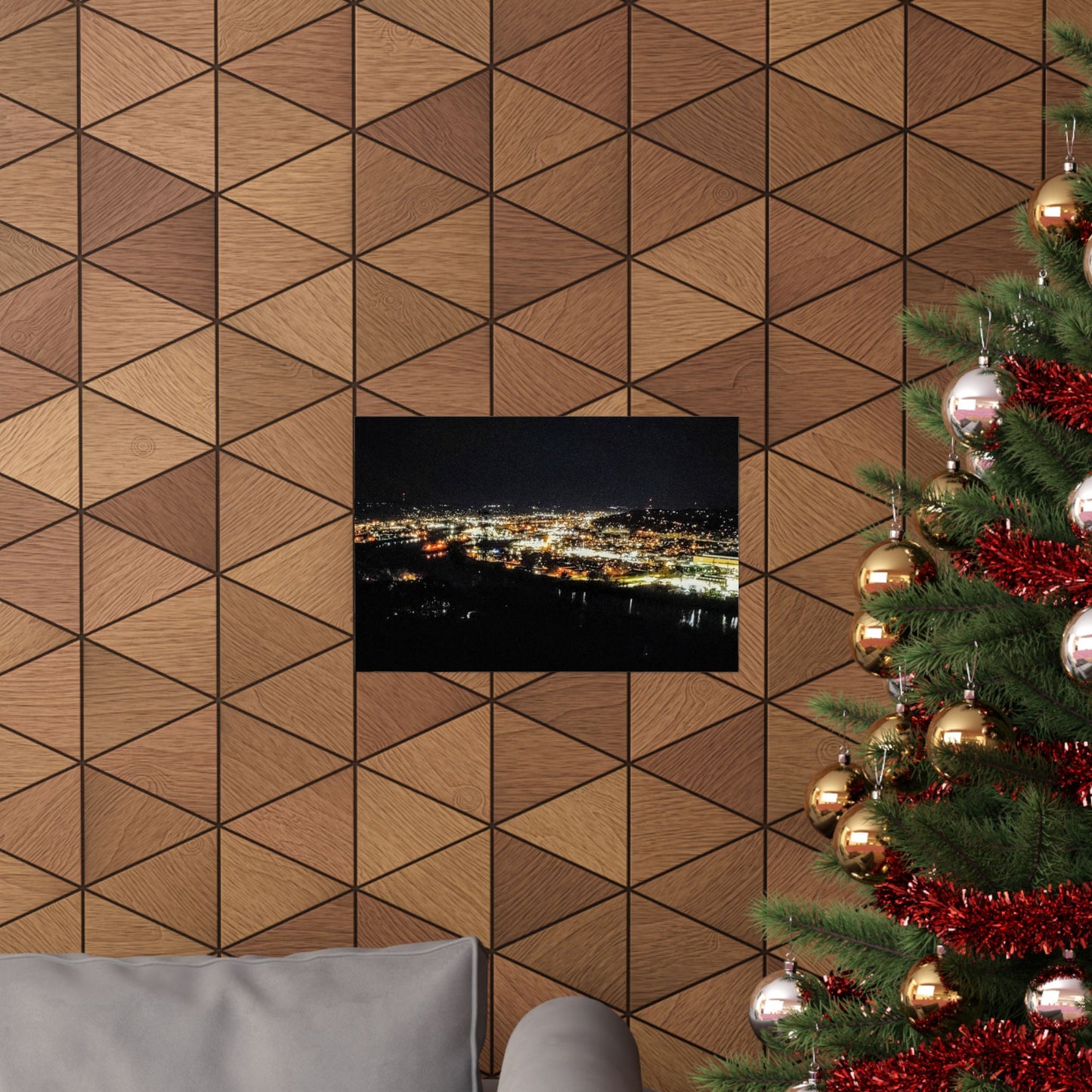 South Charleston Night Photo Matte Poster