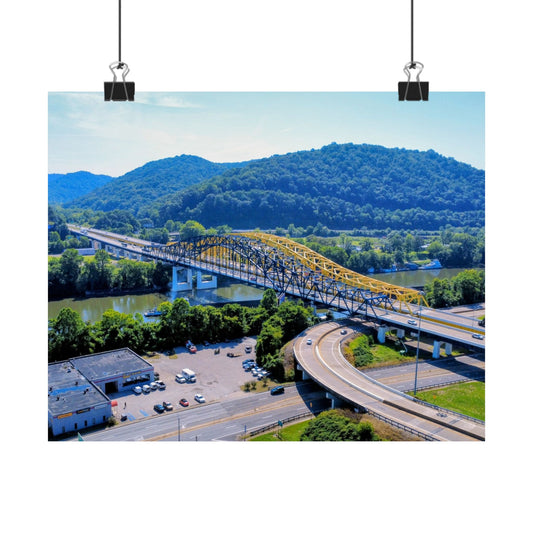 Chuck Yeager Memorial Bridge Poster — Matte Horizontal Print