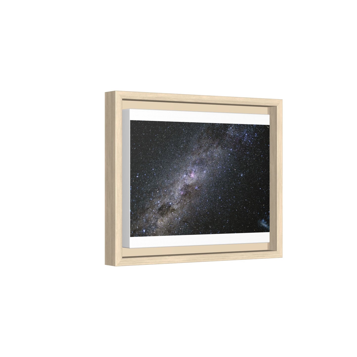 The milky way Galaxy Matte Canvas, Framed (Multi-color)