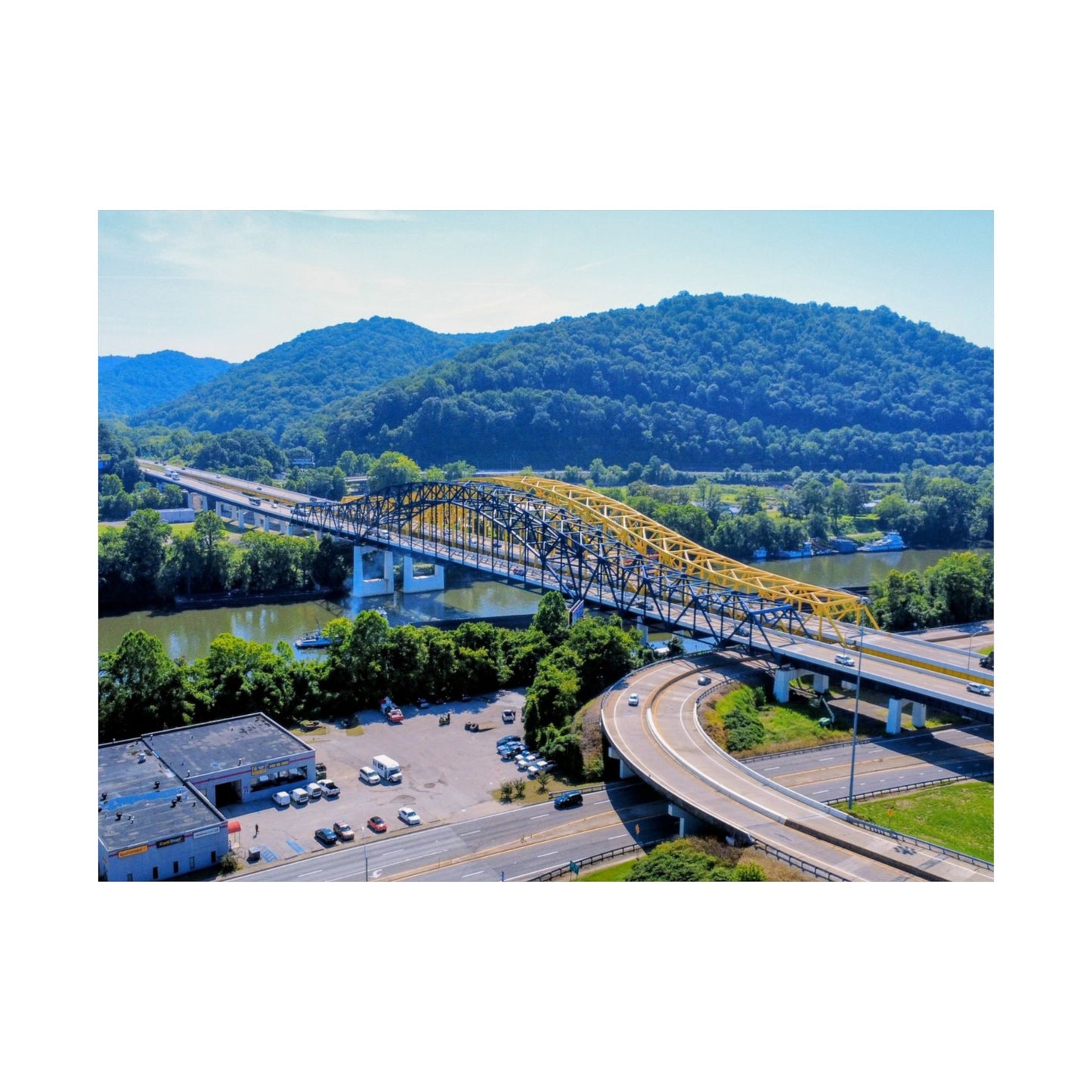 Chuck Yeager Memorial Bridge Poster — Matte Horizontal Print