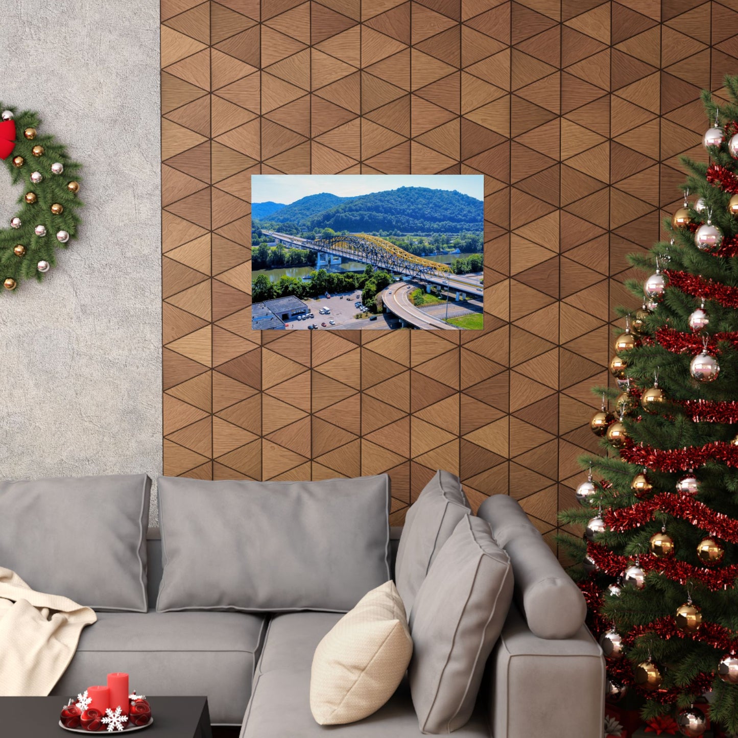 Chuck Yeager Memorial Bridge Poster — Matte Horizontal Print