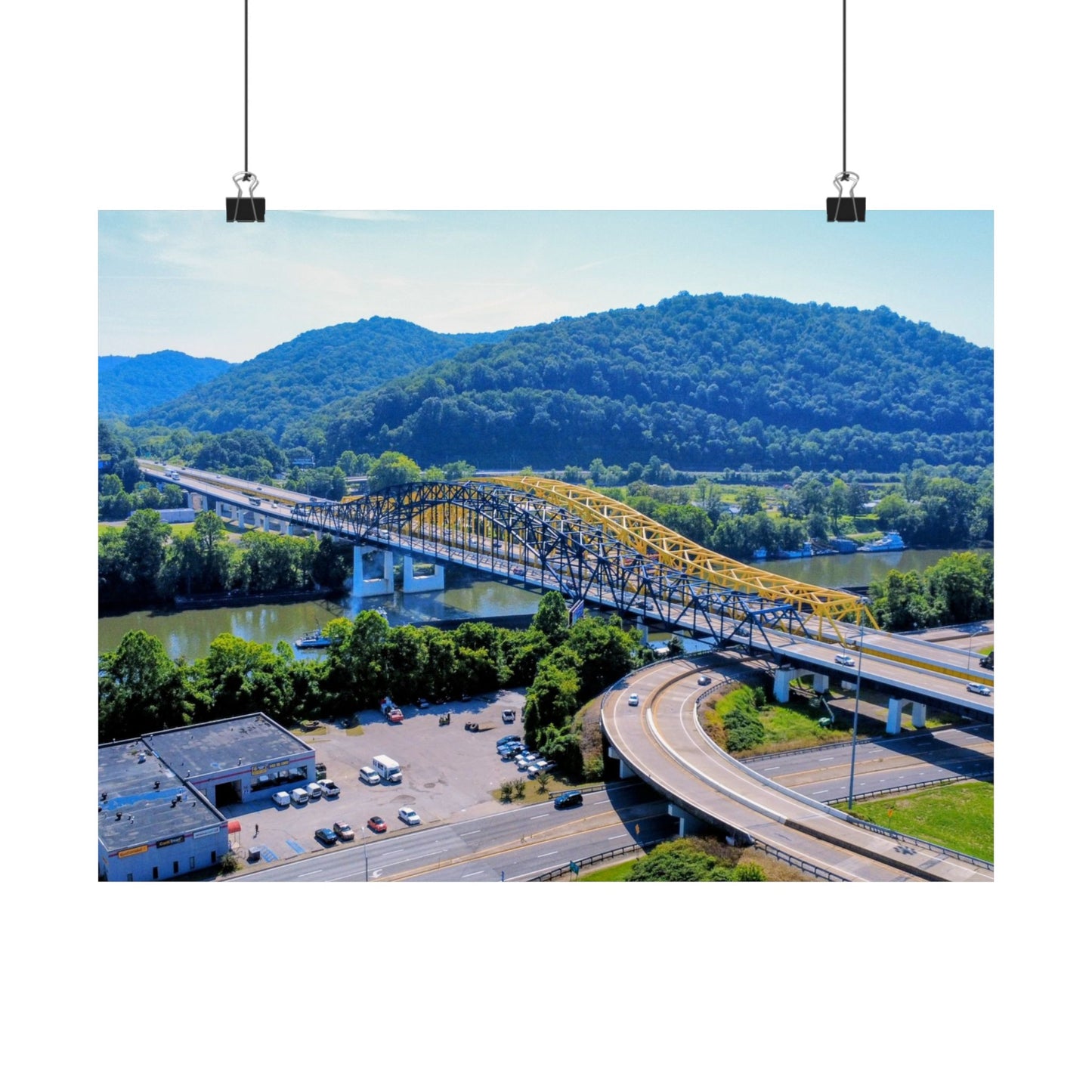 Chuck Yeager Memorial Bridge Poster — Matte Horizontal Print