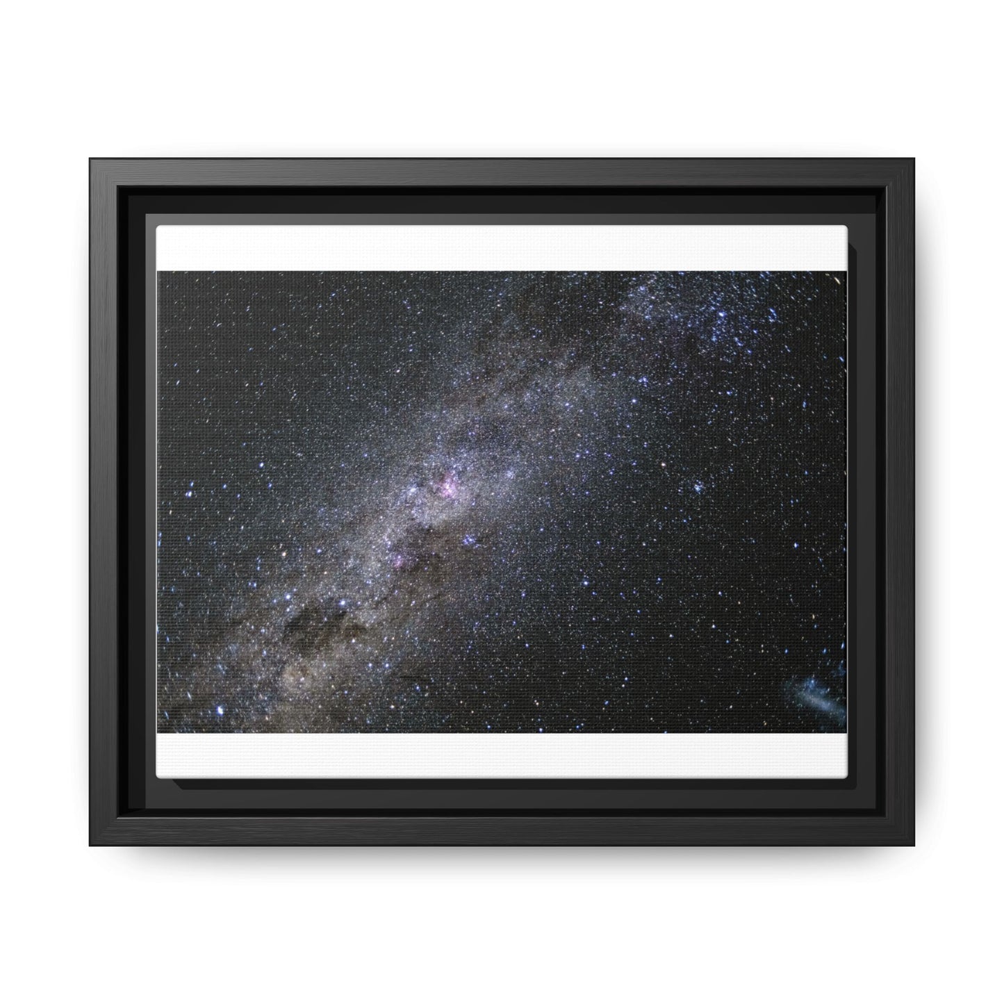 The milky way Galaxy Matte Canvas, Framed (Multi-color)