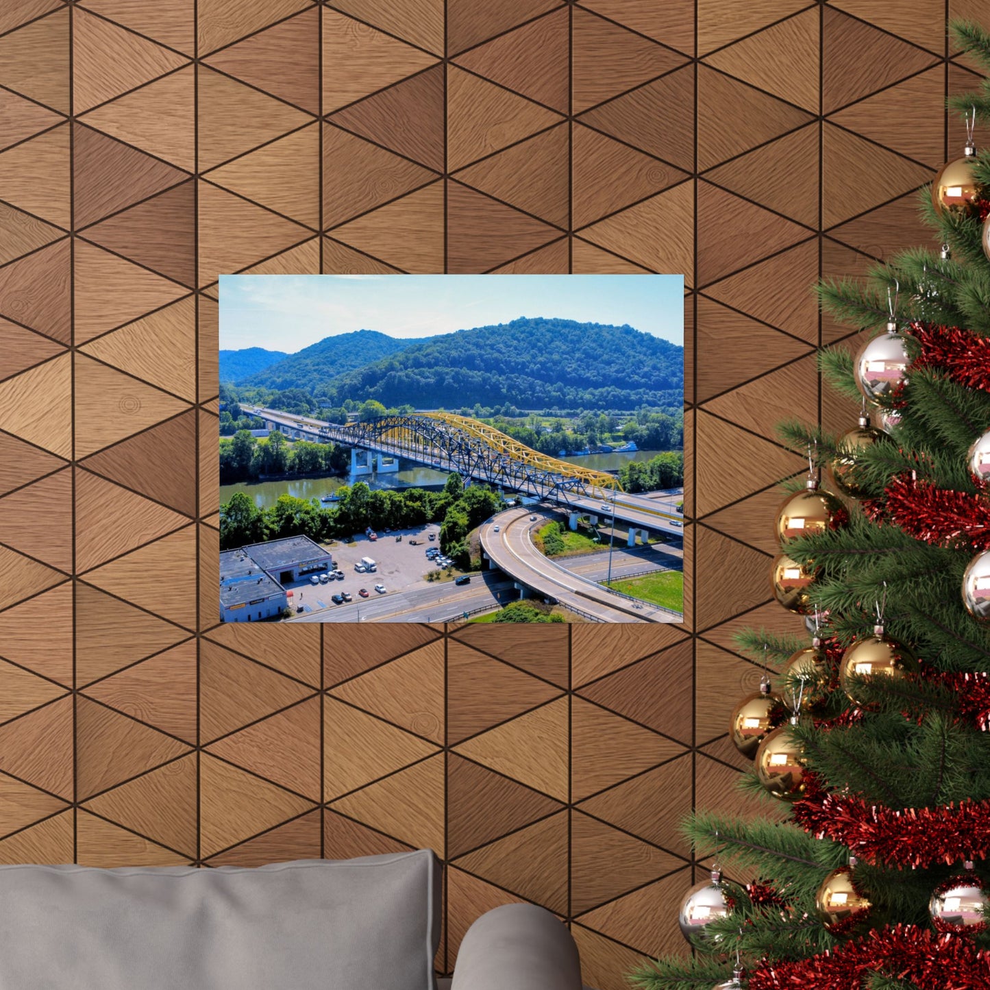 Chuck Yeager Memorial Bridge Poster — Matte Horizontal Print