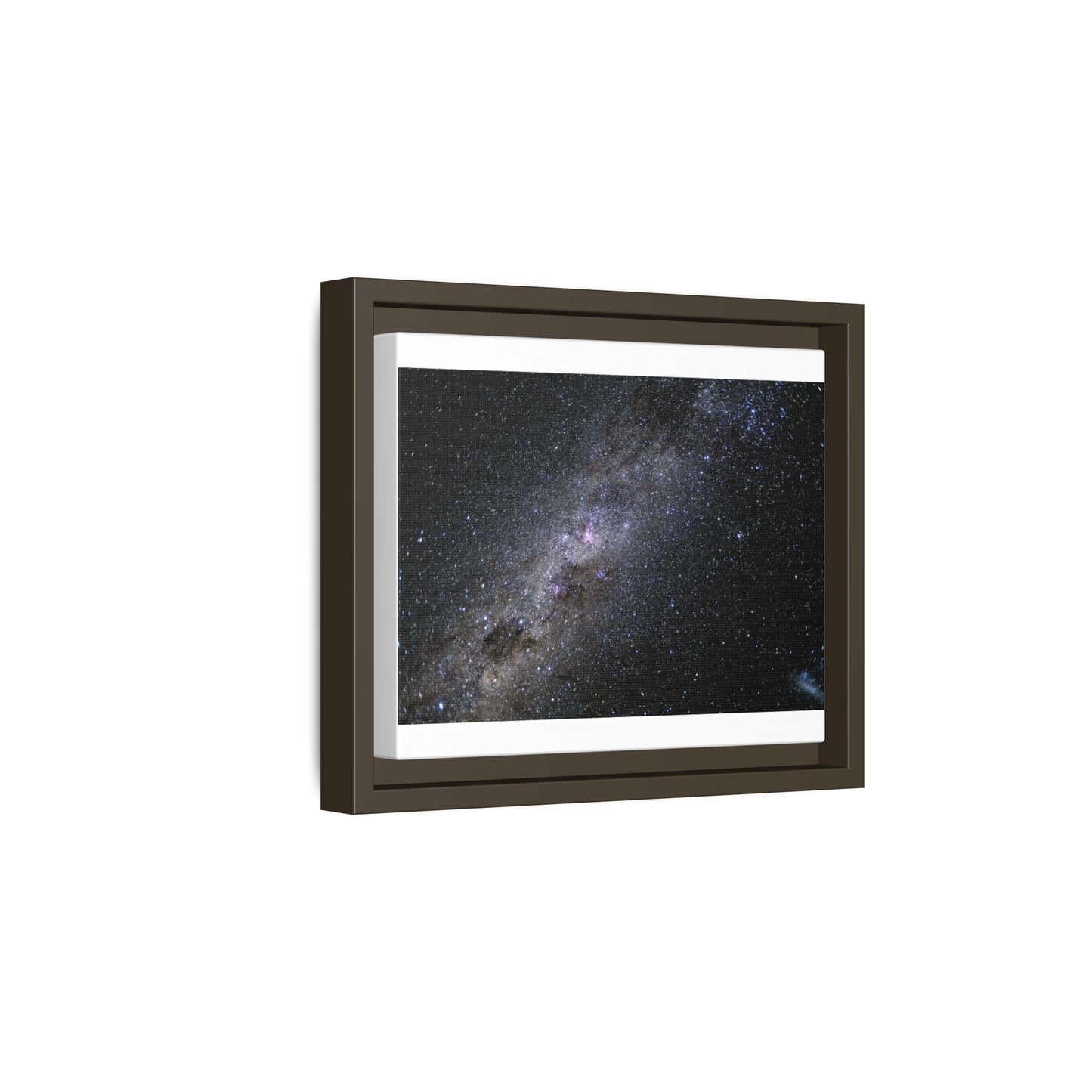The milky way Galaxy Matte Canvas, Framed (Multi-color)