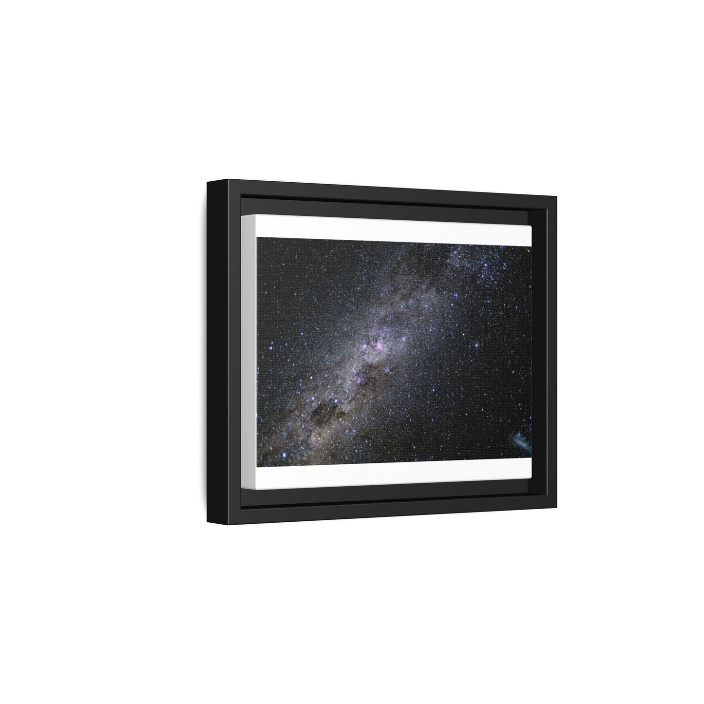 The milky way Galaxy Matte Canvas, Framed (Multi-color)