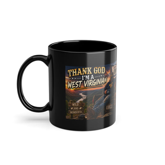 West Virginian Black Coffee Cup, 11oz