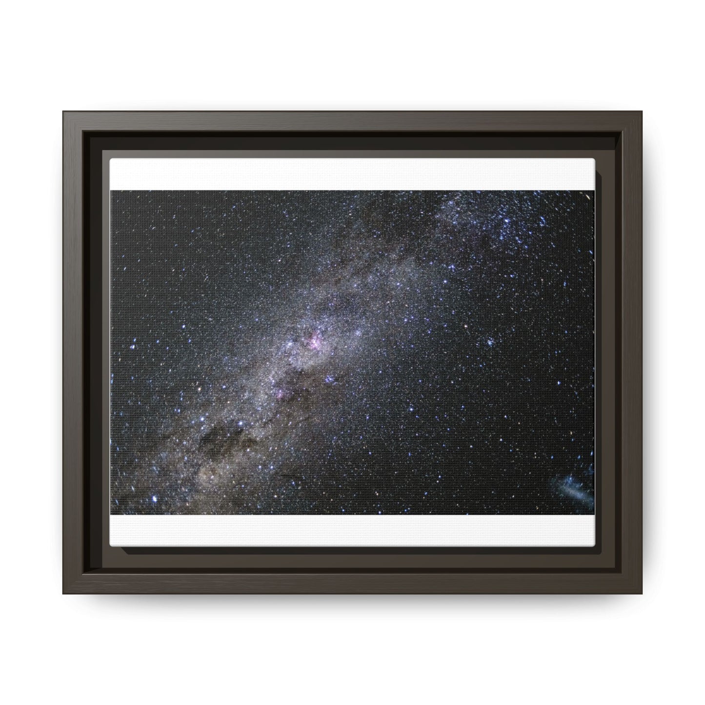 The milky way Galaxy Matte Canvas, Framed (Multi-color)
