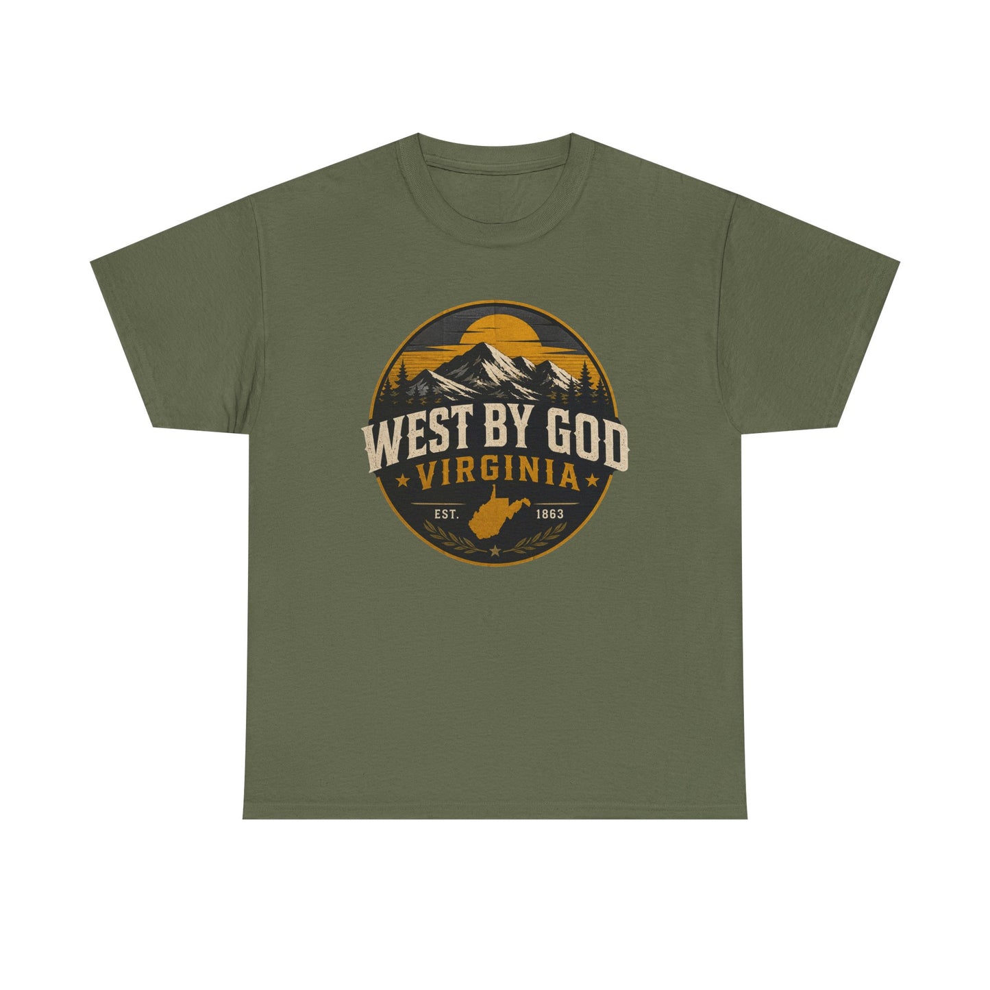Virginia 'West By God' Mountain Graphic Tee